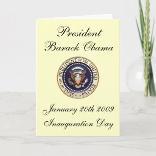 Carte Président Barack Obama