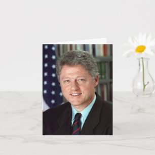 Carte Président Bill Clinton Photo officielle Anniversai