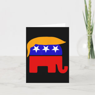 Carte Président Donald Trump - Cheveux républicain des é