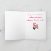 Carte Président du directeur : Numéro un enseignant de t (Intérieur)