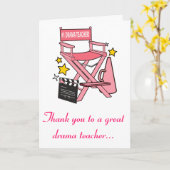 Carte Président du directeur : Numéro un enseignant de t (Fleur jaune)