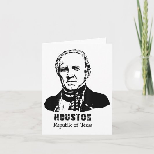 Carte Président général Sam Houston République Texas Rev (Devant)