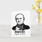 Carte Président général Sam Houston République Texas Rev (Fleur jaune)