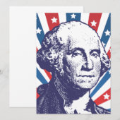 Carte président George Washington (Devant / Derrière)