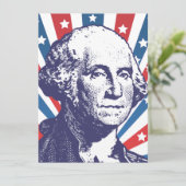 Carte président George Washington (Debout devant)