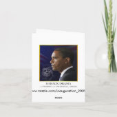 Carte Président Obama (Dos)