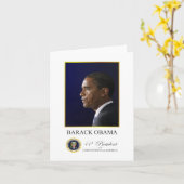 Carte Président Obama (Fleur jaune)
