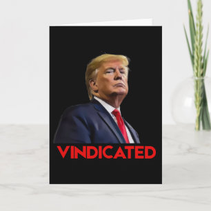 Carte Président Trump disculpé 