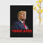 Carte Président Trump disculpé  (Fleur jaune)