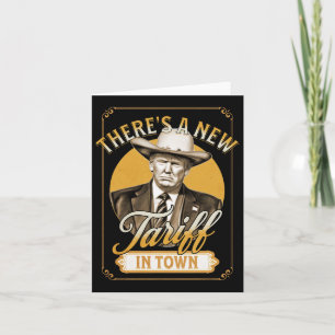Carte Président Trump Tarif Satire Sheriff Humour