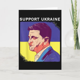 Carte Président Zelensky Ukraine Volodymyr Zelensky Ukra