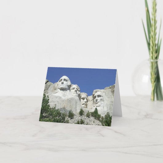 Carte Présidents sculptés dans la roche, mont Rushmore,  (Devant)