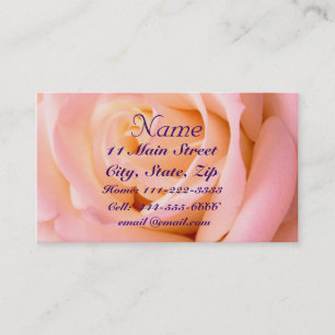 Carte presque rose de profil