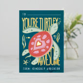 Carte Pressée Turtley (Debout devant)