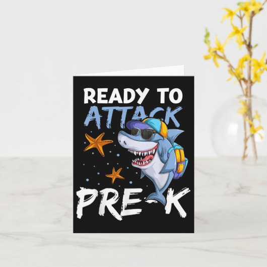 Carte Prêt À Attaquer Les Appareils Pré-k, Retour À L'Éc (Fleur jaune)