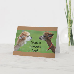CARTE PRÊT À "CÉLÉBRER" L'ANNIVERSAIRE DE MES JUMEAUX