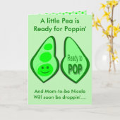 Carte Prêt à couper pois vert ceinturé Révélation de gen (Fleur jaune)