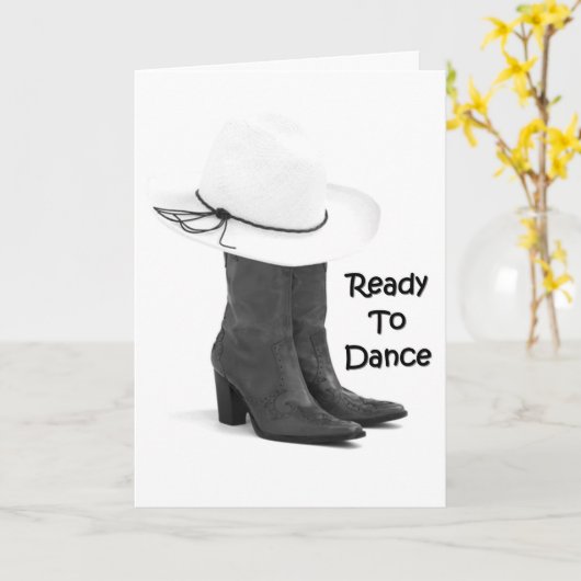 CARTE PRÊT À DANSER - ***FÉLICITATIONS*** (Fleur jaune)