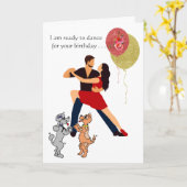 Carte Prêt à danser pour votre anniversaire (Fleur jaune)