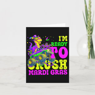 Carte Prêt À Écraser Mardi Gras Monster Truck Boys Kids
