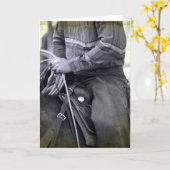 Carte Prêt à être lasso (Fleur jaune)