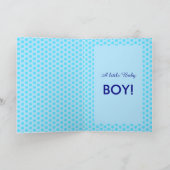 Carte Prêt à faire Pop Baby Boy Blue Pea Custom (Intérieur)