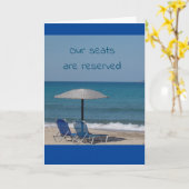 CARTE **PRÊT À PROFITER DE "VOUS" & JOUR À LA PLAGE** (Fleur jaune)