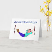 CARTE PRÊT À SE DÉTENDRE ***FÉLICITATIONS DE RETRAITE** (Fleur jaune)