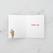 Carte Prêt D'Un Merci À Main (Intérieur)