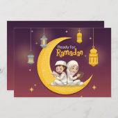 Carte Prêt Pour Le Ramadan (Devant / Derrière)