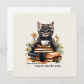 Carte Prêt Pour L'École Comme Un Patron (Devant / Derrière)