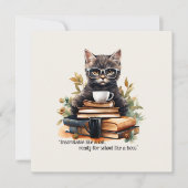 Carte Prêt Pour L'École Comme Un Patron (Devant)