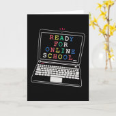 Carte Prêt pour l'école en ligne (Fleur jaune)