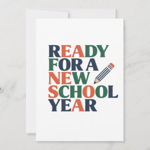 Carte Prêt pour une Nouvelle Année Scolaire