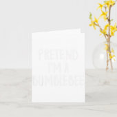 Carte Pretend I'm A Bumblebee Family Funny Halloween Par (Fleur jaune)