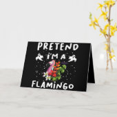 Carte Pretend I'm A Flamingo Funny Halloween Costume (Fleur jaune)