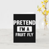 Carte Pretend I'm A Fruit Fly Funny Halloween Costume (Fleur jaune)