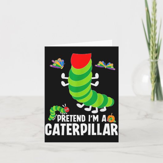 Carte Pretend I'm A Funny Lazy Halloween Costume (Devant)