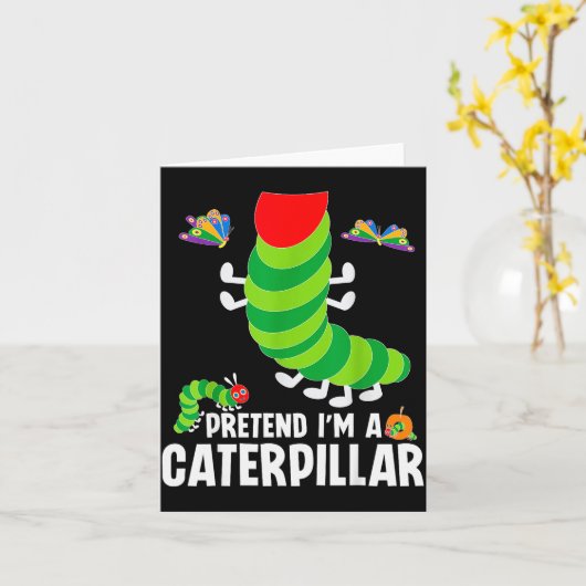 Carte Pretend I'm A Funny Lazy Halloween Costume (Fleur jaune)