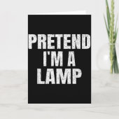 Carte Pretend I'm A Lamp Family Group Lazy Easy Hallowee (Devant)
