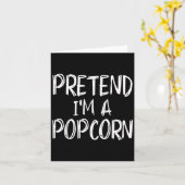Carte Pretend I'm A Pcorn Costume Halloween Party Family (Fleur jaune)