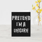 Carte Pretend I'm A Unicorn Halloween Costume Couples Ma (Fleur jaune)