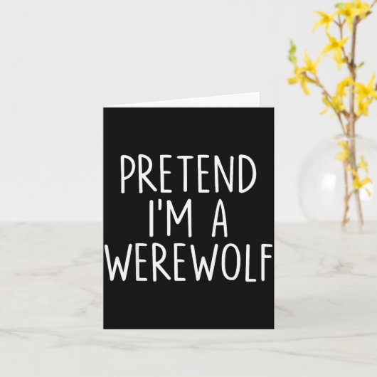 Carte Pretend I'm A Werewolf Halloween Couples Costume M (Fleur jaune)
