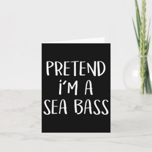 Carte Prétendre Je Mer B Costume Drôle Poisson Halloween