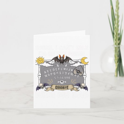 Carte Prétendre que je suis une gomme drôle Lazy Hallowe (Devant)