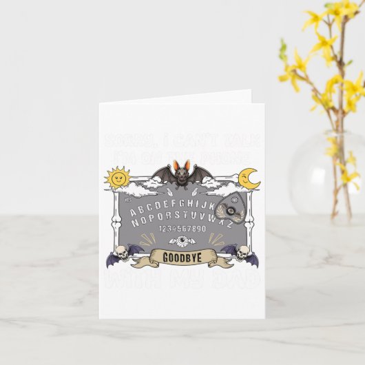 Carte Prétendre que je suis une gomme drôle Lazy Hallowe (Fleur jaune)