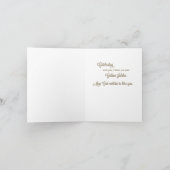 Carte Prêtre 50e anniversaire de l'Ordination Croix d'or (Intérieur)