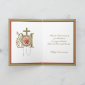 Carte Prêtre Anniversaire Ordination diacre Religieux (Intérieur)