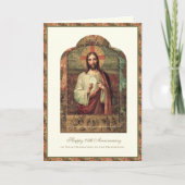 Carte Prêtre catholique Anniversaire de l'ordination Dia (Devant)