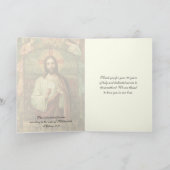 Carte Prêtre catholique Anniversaire de l'ordination Dia (Intérieur)